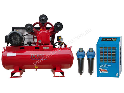 BOSS 35CFM Compressor with Dryer & Filter Package
