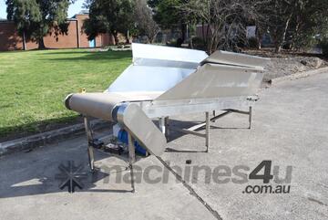 Stainless Steel Incline Belt Conveyor 2.75m Long