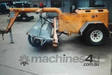 Towed road sweeper , Pohlner , 2006 model , Low hrs , ex Tas , 2 cyl Hatz diesel,