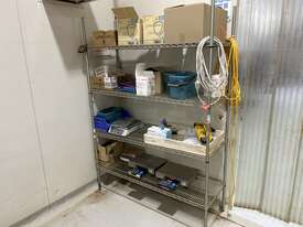 3x Metal Shelving Units Including Contents - picture0' - Click to enlarge