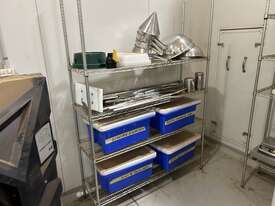 3x Metal Shelving Units Including Contents - picture0' - Click to enlarge