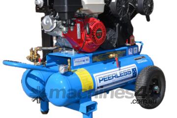 PEERLESS PV25 Belt Drive Twin Tank Petrol Air Compressors