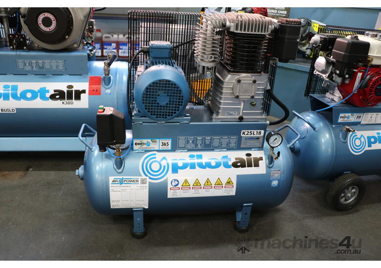 K25L18 Reciprocating Air Compressor, 3 phase, 4hp, 3KW, MEPS appd Electric Motor