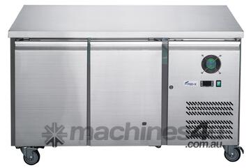 FED-X Stainless Steel Two Door Bench Freezer - XUB7F13S2V