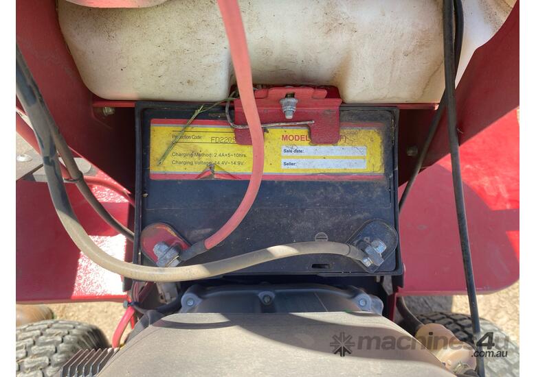 caption Cox Stockman Ride On Mower