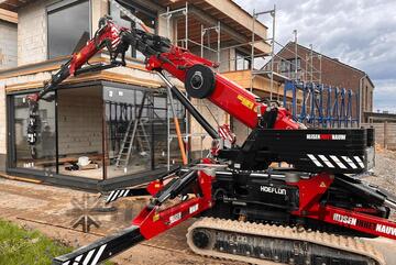 Electric Hoeflon C30e - 9T Spider Crane | 3T Pick & Carry | 21m Outreach | Hydraulic Fly-jib & Winch