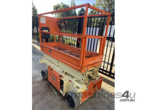 caption Used JLG 19ft Electric Scissor Lift - 5.8m platform height - 7.8m working height