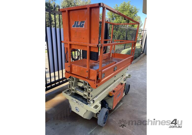 caption Used JLG 19ft Electric Scissor Lift - 5.8m platform height - 7.8m working height