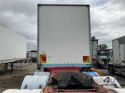 caption 1995 Freighter 24ft Tri Axle Drop Deck Curtainside A Trailer