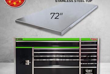 14 drawer 72 roller cabinet (mutant) + stainless steel bench top (combo deal)