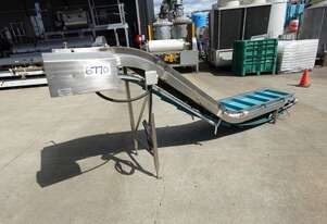 Incline Belt Conveyor, 450mm W x 3600mm L x 1300mm H