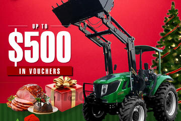 AgKing - 90HP Tractor ROPS 4WD AK904R with FEL & 4in1 Bucket