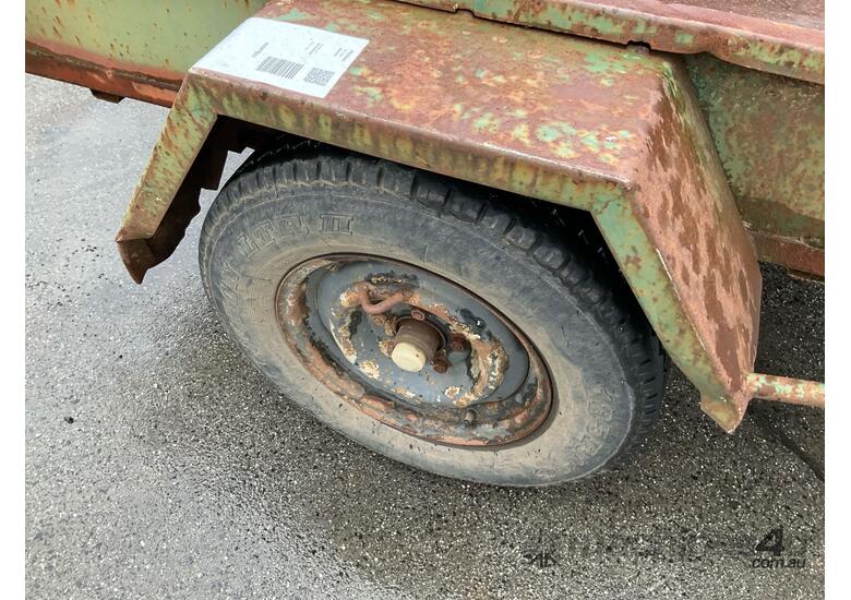 1992 Box Trailer Single Axle Box Trailer