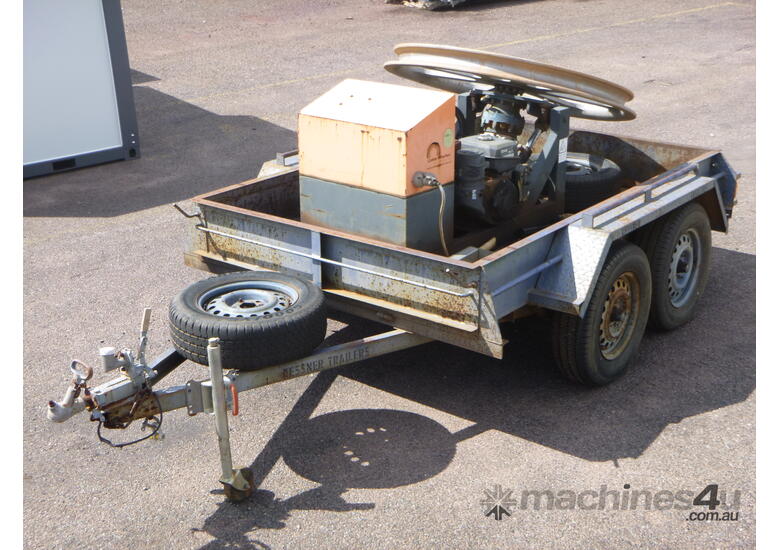 Kessner Dual axle trailer with compressor (Located in Darwin)