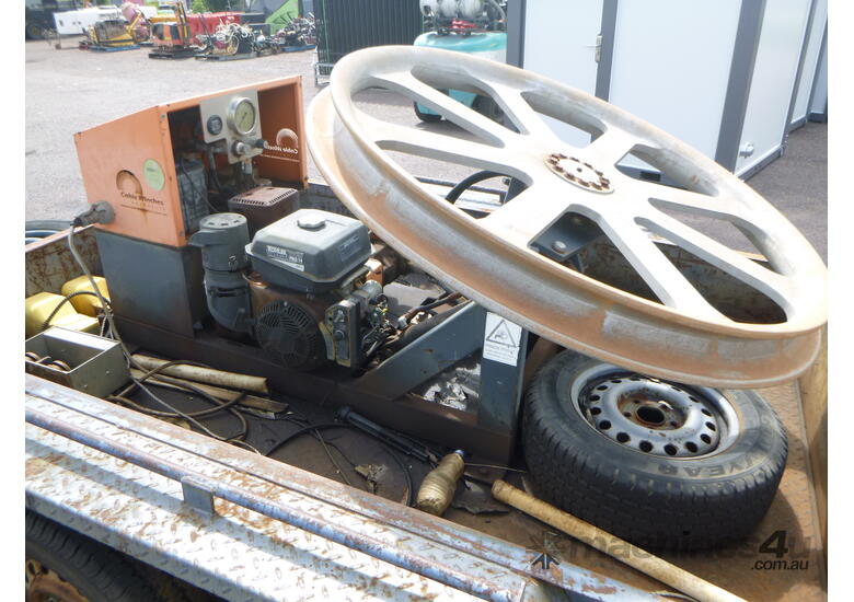 Kessner Dual axle trailer with compressor (Located in Darwin)