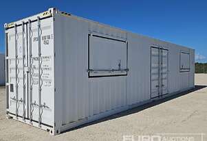 Unused 2026 40' HC Container, Lock Box, One Door, Two Windows On The Side (Damage to Floor)