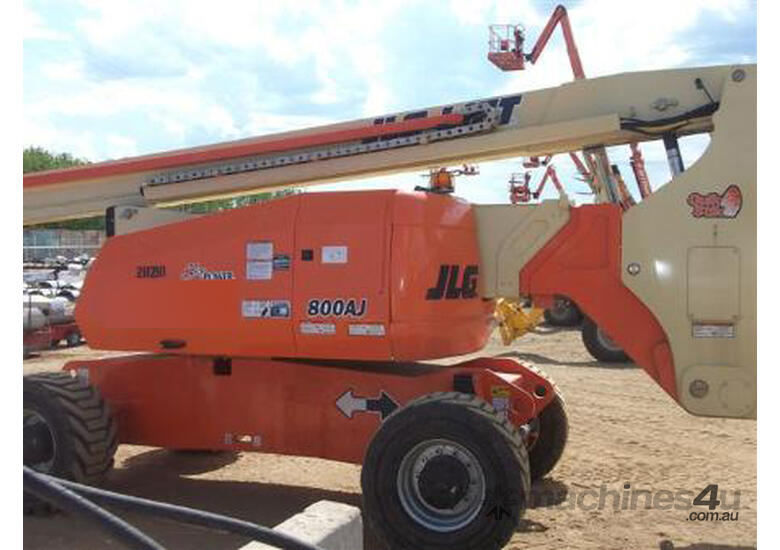 caption JLG 800AJ Articulating Boom Lift