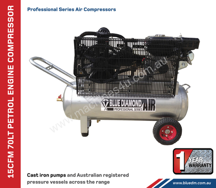 15CFM 70 Lt Petrol Engine Compressor