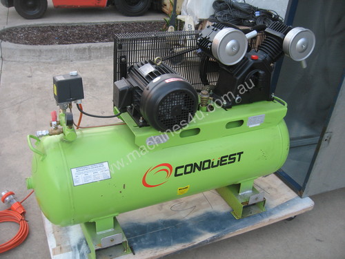 2011 CONQUEST 5.5HP 160lt TANK COMPRESSOR WITH CAN