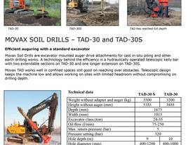 Excavated Mounted Soil Drill TAD30 - TAD 30S - picture1' - Click to enlarge