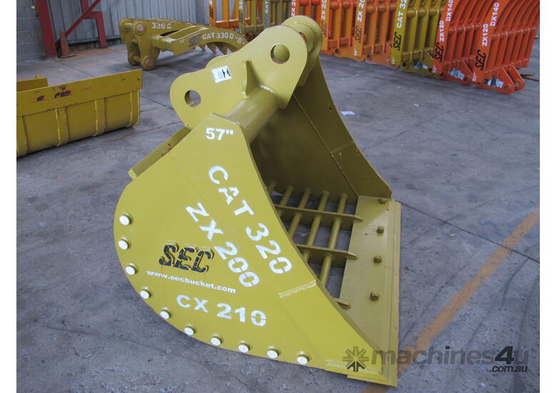  SEC 20 Ton Sieve (Mud Style) Bucket for Caterpillar CAT320 - Includes Pin, 1450mm Width, 75mm Gap