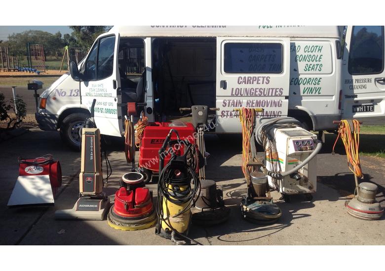 caption Complete set of Cleaning equipment + Ford Transit