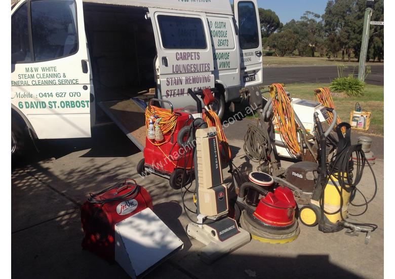 caption Complete set of Cleaning equipment + Ford Transit