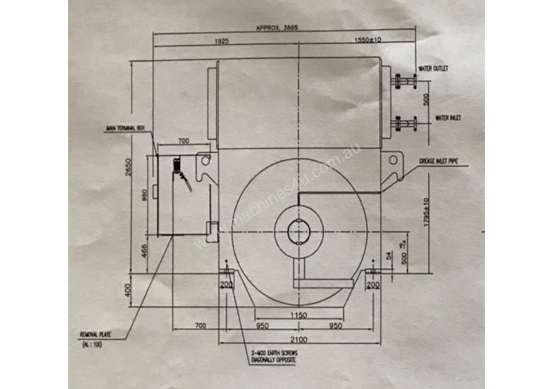 New Hyosung 3000 kw 4000 hp 10 pole 11000 v AC Electric Motor Electric