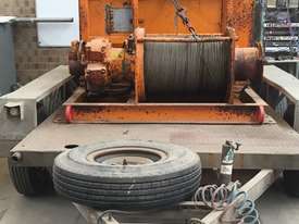 Hydraulic Diesel 1Tonne Wire Winch with Heavy duty tandem trailer  - picture0' - Click to enlarge