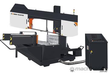 Cosen M8 CNC Double Mitre Automatic Bandsaw. Mitsubishi CNC, intelligent design.