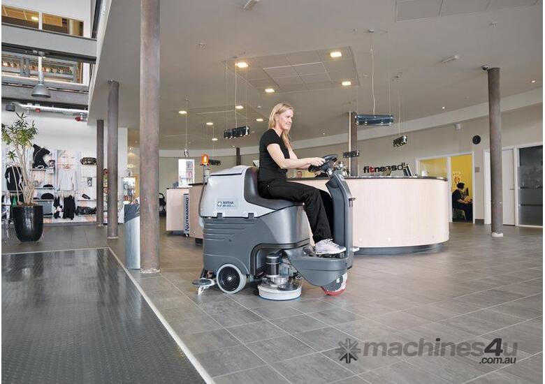 caption CLEANQUIP-Nilfisk BR752 Ride On Scrubber/Dryer