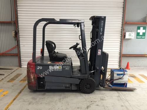 2.0T Battery Electric 3 Wheel Battery Electric Forklift