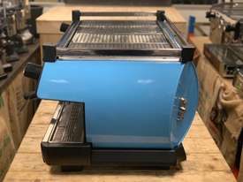 LA MARZOCCO GB5 3 GROUP CUSTOM BABY BLUE & BLACK ESPRESSO COFFEE MACHINE  - picture0' - Click to enlarge