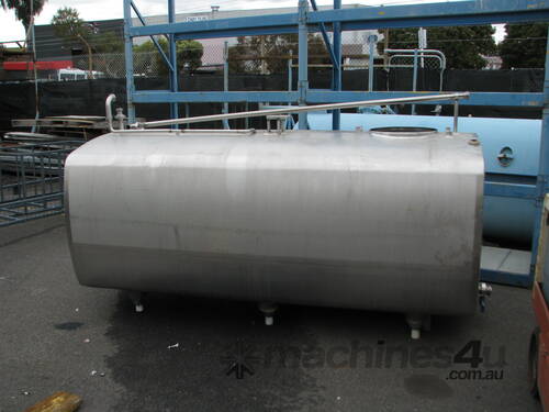 Stainless Steel Tank Vat Milk Food Grade - 2300L