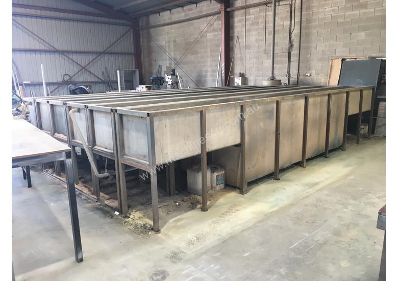 caption Powdercoating extrusion dipping tanks