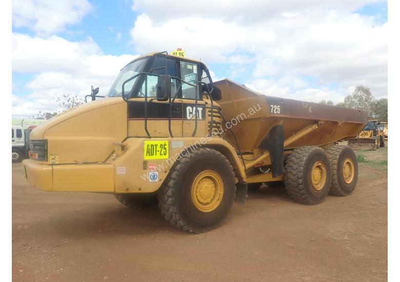 caption Caterpillar 725 Articulated Dump Truck