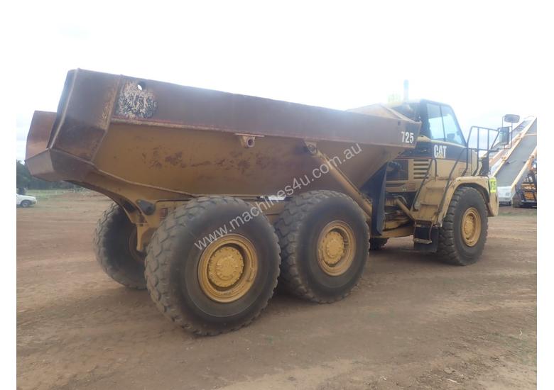 caption Caterpillar 725 Articulated Dump Truck