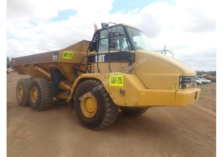 caption Caterpillar 725 Articulated Dump Truck