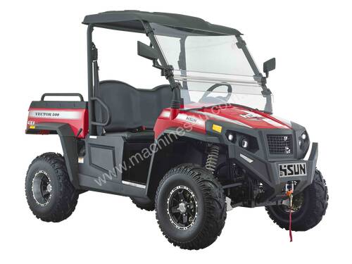 Hisun 500cc Vector 2WD/4WD Utility Vehicle With Winch, Roof & Windscreen
