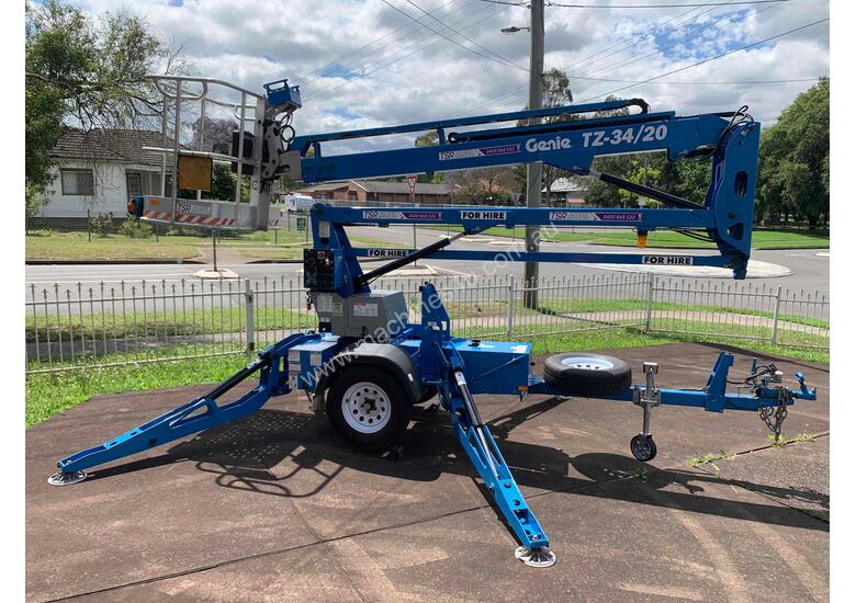 Hire 2016 Genie TZ34 20 Trailer Mounted Boom Lift in RIVERSTONE, NSW