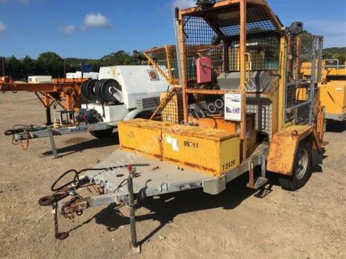 10kn Overhead line recovery winch , 2cyl diesel ,