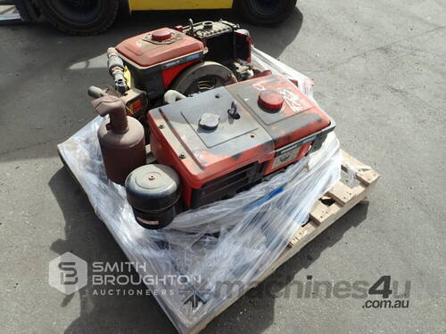 2 X YANMAR TF140 DIESEL ENGINES, PARTS & ELECTRIC MOTOR