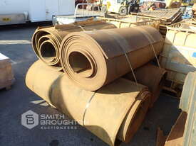 10 X PALLETS & IBC'S COMPRISING OF ASSORTED ROLLS OF CONVEYOR RUBBER, MATS, & RUBBER PIECES - picture2' - Click to enlarge