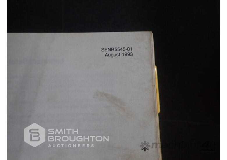 caption CATERPILLAR 320 EXCAVATOR SERVICE MANUAL