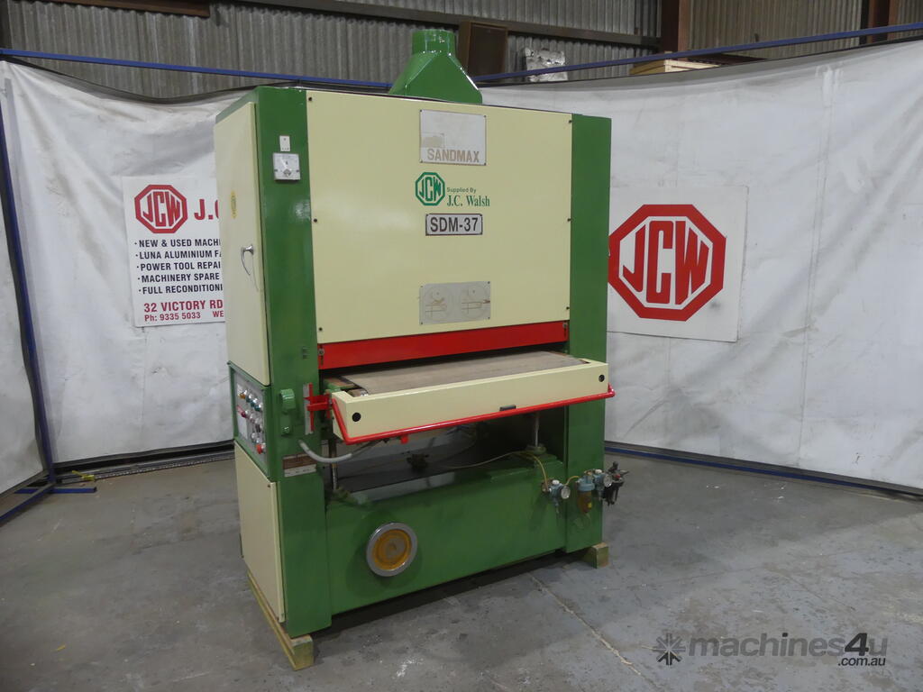 used-sandmax-sandmax-900mm-wide-belt-sander-wide-belt-drum-sanders-in