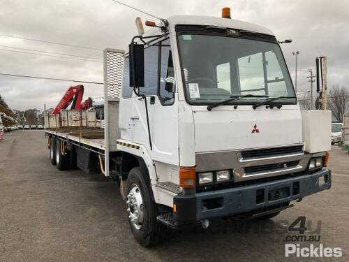 1994 Mitsubishi FV 3/4 Cab Crane Truck