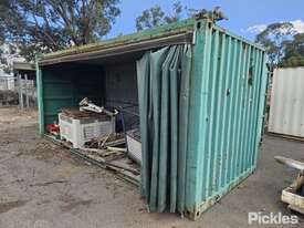 20ft Side Curtain Shipping Container, Timber Floor, Contents Of Container Not Included, Top External - picture0' - Click to enlarge