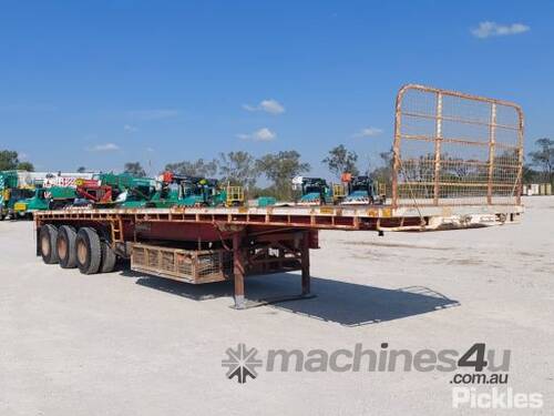 1988 AFM Tri Axle Flat Top Trailer