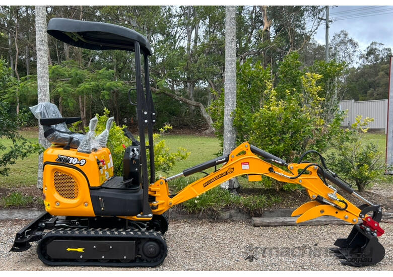 caption NEW Rhinoceros xn10-9Se mini excavator with seats side mount control lever