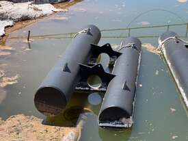 2x Pontoon Mounted Submersible Pumps And Pipe. - picture0' - Click to enlarge